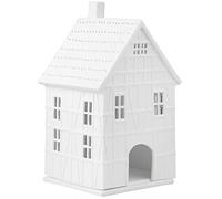 Maison illuminée, à colombages