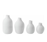 Räder Lot de 4 mini vases blancs