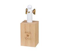Räder Petit Ange à emporter, Porcelaine avec décoration dorée, Bois, Transparent, Environ 5 x 4 x 2,5 cm