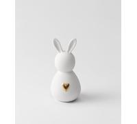 Räder Petit lapin en porcelaine avec cœur doré