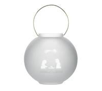 Räder Photophore en verre givré pour crèche