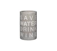 RAEDER Refroidisseur de bouteille en béton 21cm Save Water - Drink Wine gris