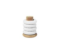 RAEDER Rond de serviette, lot de 4, blanc blanc