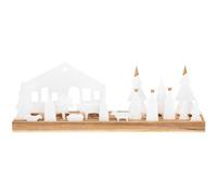 Räder [SA2025/08] Living Xmas Crèche Lumineuse 45 x 9,5 cm Acacia