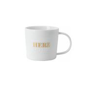 RAEDER Tasse - Poesietasse 320ml Cœur sur bouton blanc