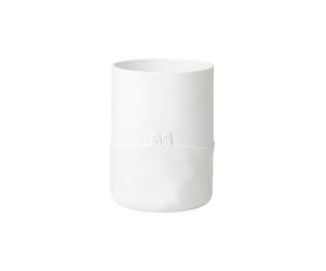 RAEDER Vase 16,5cm JOUR DE NEIGE Bataille de boules de neige blanc