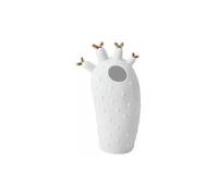RAEDER Vase 8,4X6X15cm Cactus Corail blanc