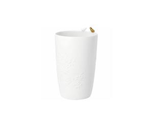 RAEDER Vase GOLDVOGEL GROSS 18,6cm blanc