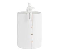 Räder Vase Jardinier en Porcelaine, Blanc, h. 18 cm | d. 10 cm