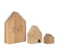 Räder [W2310] Living Welcome Home Lot de maisons en bois 9,5 x 6,5 x 2,5 cm (plus grand)