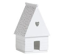 Räder Maison lumineuse Pain d'épices Porcelaine noire 8 x 8 x 13,5 cm - Ensemble de 3