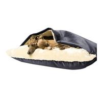 RAEF 1 pièces Grand chenil Hiver Chaud nid de Chat Sac de Couchage Amovible et Lavable Coussin de Couchage Fournitures pour Animaux de Compagnie Coussin pour Chien Grande Maison canapé Doux
