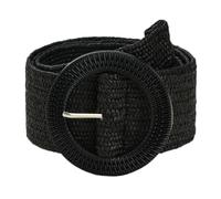 RAEF Ceinture tressée en paille PP pour femmes, 1 pièce, ceinture tissée en paille PP, Style plage, large élastique, robe Boho, ceinture décorative pour vacances