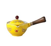 RAEF Théière en céramique Chinoise Gongfu, théière rotative, infuseur Semi-Automatique, thé Gongfu Chinois pour la Maison et Le Bureau