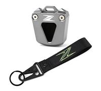 RAEFY pour Kawasaki Z125 Z750 Z1000 Z 125 750 1000 ZZR600 ZXR400 étui à clés de Moto Coque de Protection & Broderie Porte-clés Anneau (Couleur : One Set Titanium, Taille : Normal)