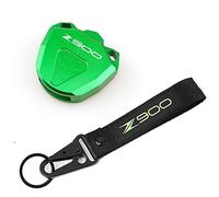 RAEFY pour Kawasaki Z900 Z900RS 2019-2023 Accessoires de Moto étui à clés Coque et Porte-clés chaîne Broder Porte-clés (Couleur : One Set Green, Taille : Normal)