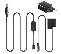 Raeisusp Adaptateur USB-C PD Câble d'alimentation DMW-BLH7 BLH7E Batterie Factice DMW-DCC15 DC Coupleur pour Panasonic Lumix DMC-GM1 GM5 GF7 GF8 LX9 LX10 LX15 DC-GF9 GF10 GF90 GX800 GX850