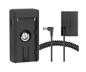 Raeisusp NP-F Plaque d'adaptateur de Batterie avec Batterie factice LP-E17 DR-E18 pour Canon EOS Rebel T7i T6i 760D 8000D T6s Kiss X8i 77D 200D 250D 9000D R10 R8 R50 R100