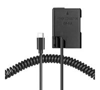 Raeisusp PD Connecteur d'alimentation à ressort USB-C Câble EN-EL14a Batterie factice EP-5A DC Coupleur pour Nikon D3100 D3200 D3300 D3400 D3500 D5100 D5200