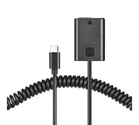 Raeisusp USB Câble à Ressort de Type C AC-PW20 NP-FW50 Batterie factice Chapitre Câble pour Sony NEXC3 NEXC5 NEX7 A3500 A5100 A5000 A7000 SLTA33 A7R