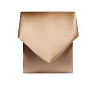 Rael-Brook Men’s Satin Tie Cravate, Beige, Slim Homme