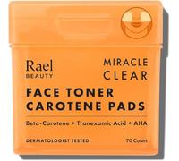 Rael Miracle Clear Toner Pad - Skincare Coreen, Exfoliant Visage & Hydratant, Toner avec Beta Carotene, Niacinamide, Acide Hyaluronique, Végane (70 Unités)