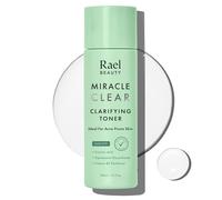 Rael Miracle Clear Toner Visage - Skincare Coreen, Réduit les Pores Dilatés, Anti-Imperfections, Peaux à Tendance Acnéique, Grasses et Sensibles, Acide Succinique, Vitamine B5, Sans Cruauté (150ml)
