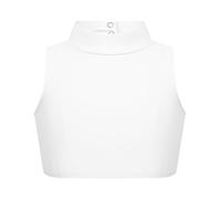 Raenseen Top De Danse Classique Moderne Jazz Enfant Fille Crop Top De Danse Ballet Latino Soutien-Gorge Sportif pour Gymnastique Danse Contemporaine Débardeur Court Tenue De Danse Ivoire 5-6 Ans