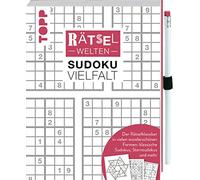 Rätselwelten - Sudoku Vielfalt | Der Rätselklassiker in vielen wunderschönen Formen: klassische Sudokus, Sternsudokus und mehr: Inklusive farbig ... Losrätseln sowie Gummiband zum Befestigen