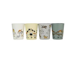 Rätt Start Tasses de collection Pippi Cirkus 15 cl. lot de 4 Multi