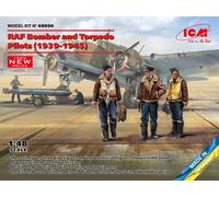 Raf Bomber Et Torpedo Pilots (1939-1945) (100% New Moules) 1:48 Icm