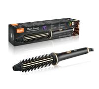 RAF Brosse à cheveux bouclante 2-en-1, 60 W, chauffe rapide PTC, lisseur revêtu de céramique, pour femmes, coiffage quotidien à la maison