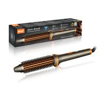 RAF Brosse crêpe 2-en-1 60 W, chauffe rapide PTC, revêtement céramique, pour femmes, coiffage quotidien à la maison