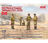 Raf Pilots En Tropical Uniformes (1941-1945) (100% New Moules) 1:48 Plastic Kit