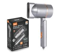 RAF Sèche-cheveux pliable professionnel portable 800 W, protection contre la surchauffe, format compact de voyage, pour femme, usage domestique, gris