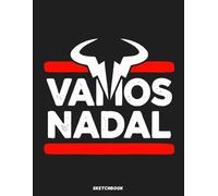 Rafa Nadal Sketchbook: 120 pages, 8.5x11 inches, Blank Pages, White paper, Sketch, Doodle and Draw