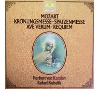 Rafael Kubelik und das Symphonie-Orchester des Bayerischen Rundfunks / Herbert von Karajan und die Berliner Philharmoniker - Mozart: Krönungsmesse / Spatzenmesse / Ave Verum / Requiem [Vinyl Schallplatte] [2 LP Box-Set]