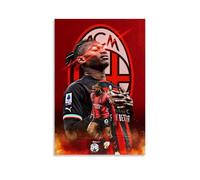 Rafael Leão Poster mural imperméable à l'eau résistant à l'humidité, facile à installer et résistant à la décoloration, style sans cadre, 60 x 90 cm