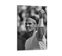 Rafael_Nadal Poster rétro sur toile Motif tennis 20 x 30 cm