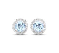 Rafaela Donata Boucles d'oreilles aqua / argent, Taille One Size