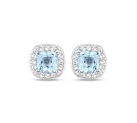 Rafaela Donata Boucles d'oreilles aqua / argent, Taille One Size