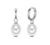 Rafaela Donata Boucles d'oreilles argent / blanc perle, Taille One Size
