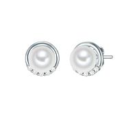 Rafaela Donata Boucles d'oreilles argent / transparent / blanc perle, Taille One Size