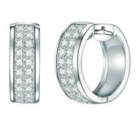 Rafaela Donata Boucles d'oreilles argent / transparent, Taille One Size