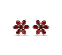Rafaela Donata Boucles d'oreilles aubergine / argent, Taille One Size