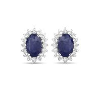 Rafaela Donata Boucles d'oreilles bleu nuit / argent, Taille One Size