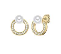 Rafaela Donata Boucles d'oreilles jaune d'or / blanc perle, Taille One Size