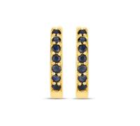 Rafaela Donata Boucles d'oreilles jaune d'or / noir, Taille One Size