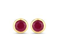 Rafaela Donata Boucles d'oreilles jaune d'or / rouge rubis, Taille One Size