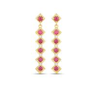 Rafaela Donata Boucles d'oreilles jaune d'or / rouge vif / blanc, Taille One Size